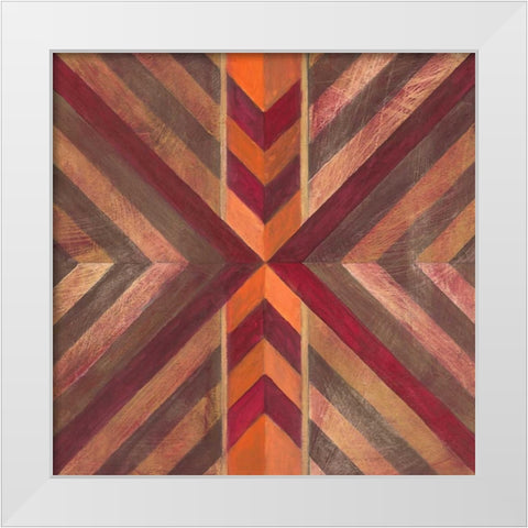 Southwestern Mark 2 White Modern Wood Framed Art Print by Ioco, Filippo