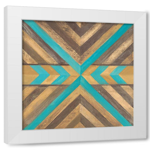 Southwestern Navajo 2 White Modern Wood Framed Art Print by Ioco, Filippo