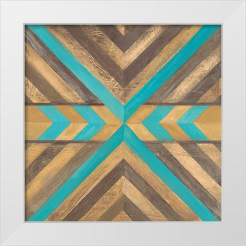 Southwestern Navajo 2 White Modern Wood Framed Art Print by Ioco, Filippo
