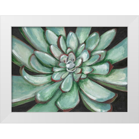 Desert Succulent White Modern Wood Framed Art Print by Ioco, Filippo