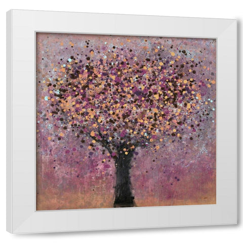 Shimmering Tree White Modern Wood Framed Art Print by Loco, Filippo