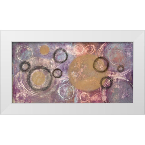 Circular Motion White Modern Wood Framed Art Print by Loco, Filippo