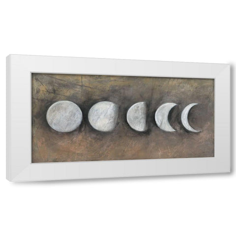 Phases White Modern Wood Framed Art Print by Ioco, Filippo