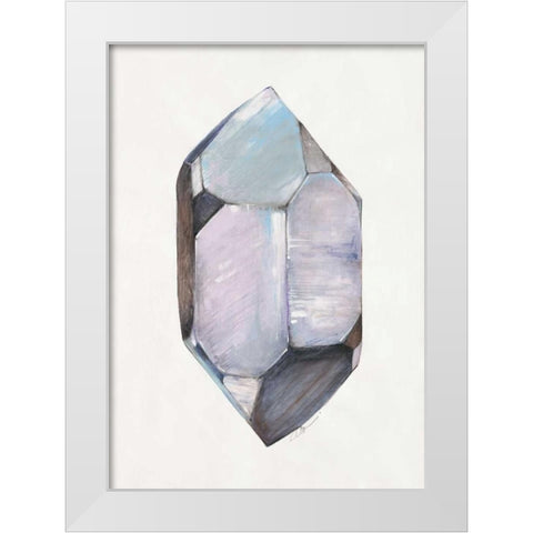 Healing Crystal 1 White Modern Wood Framed Art Print by Ioco, Filippo