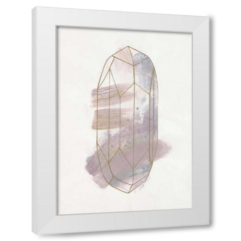 Crystal Reflection 1 White Modern Wood Framed Art Print by Ioco, Filippo