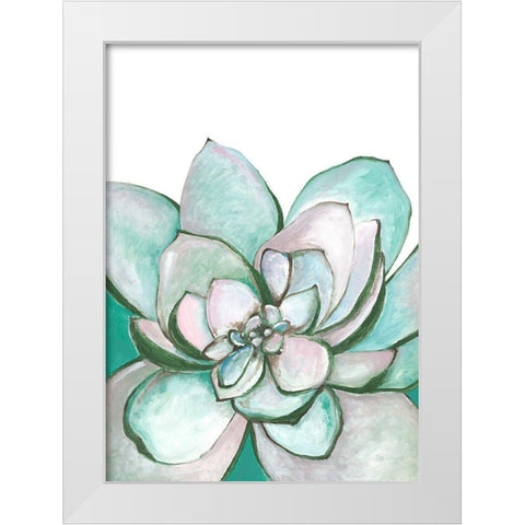 Desert Rose White Modern Wood Framed Art Print by Loco, Filippo