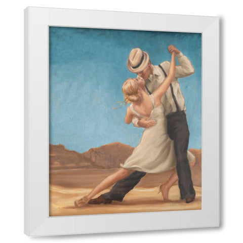 Dance Time White Modern Wood Framed Art Print by Amber, Zeph