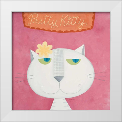 Dreaming of Beauty  White Modern Wood Framed Art Print by Shah, Sapna