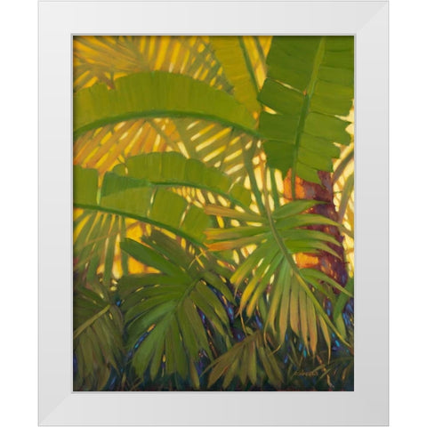 Sunshine Tropics 1 White Modern Wood Framed Art Print by Charles, J