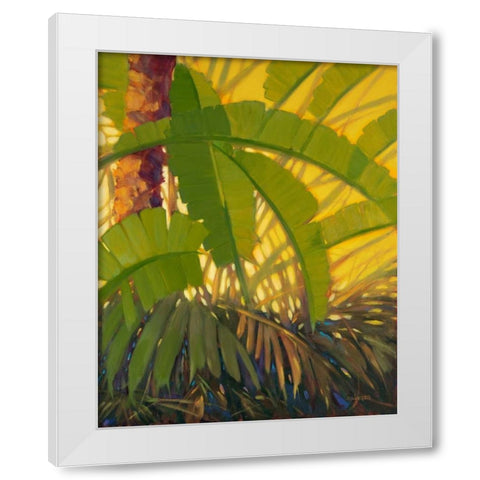 Sunshine Tropics 2 White Modern Wood Framed Art Print by Charles, J