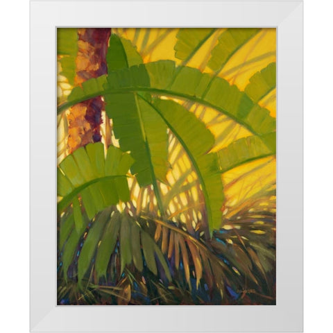 Sunshine Tropics 2 White Modern Wood Framed Art Print by Charles, J
