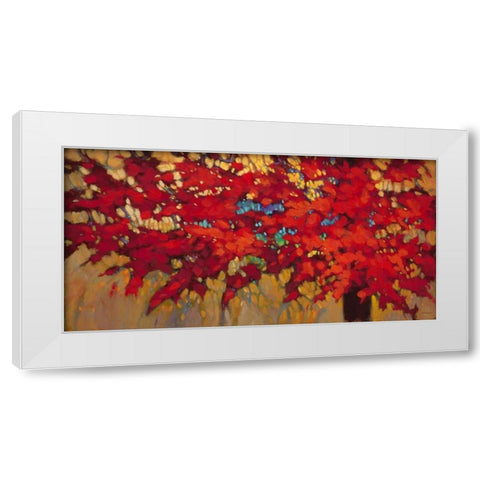 Autumn Light White Modern Wood Framed Art Print by Charles, J.