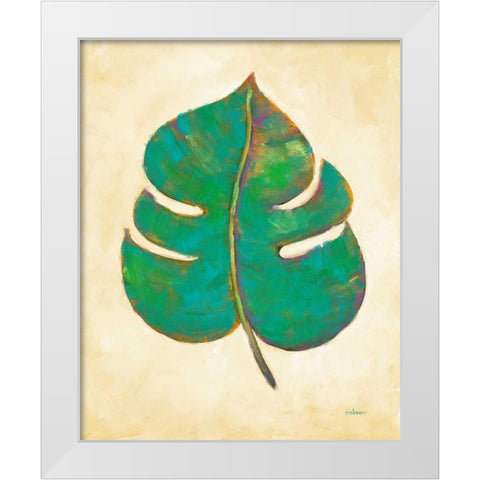 Havana Palm 2 White Modern Wood Framed Art Print by Charles, J.