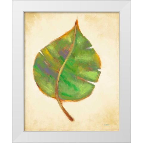 Havana Palm 3 White Modern Wood Framed Art Print by Charles, J.