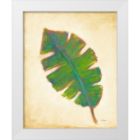 Havana Palm 4 White Modern Wood Framed Art Print by Charles, J.