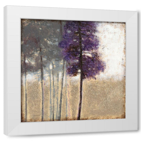 Amethyst Grove 1 White Modern Wood Framed Art Print by Wyatt Jr., Norman