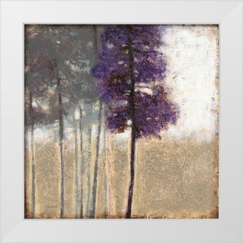 Amethyst Grove 1 White Modern Wood Framed Art Print by Wyatt Jr., Norman