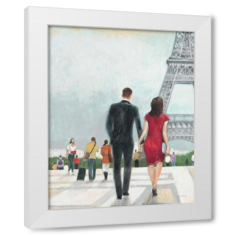 Paris Impressions 2 White Modern Wood Framed Art Print by Wyatt, Norman Jr.