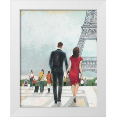 Paris Impressions 2 White Modern Wood Framed Art Print by Wyatt, Norman Jr.