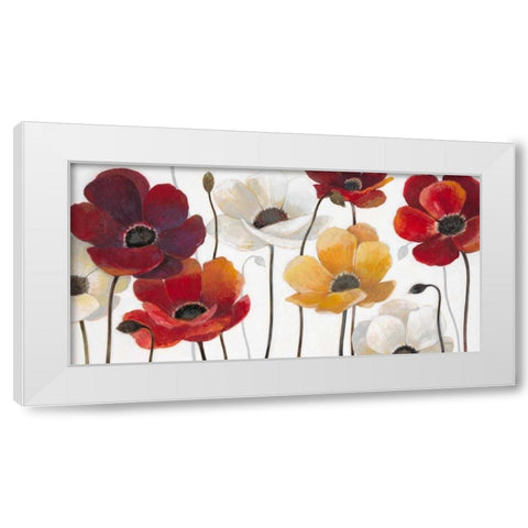 Summer Fields White Modern Wood Framed Art Print by Wyatt, Norman Jr.