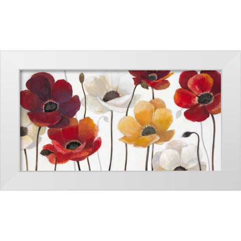 Summer Fields White Modern Wood Framed Art Print by Wyatt, Norman Jr.