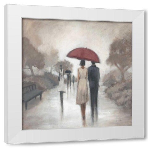 City Figures 2 White Modern Wood Framed Art Print by Taylor, Marc