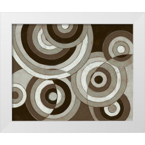 Midnight Blink White Modern Wood Framed Art Print by Adams, Connor