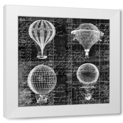 Off To The Races 1 White Modern Wood Framed Art Print by Robertson, Walter
