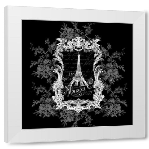 A View of Paris White Modern Wood Framed Art Print by Robertson, Walter