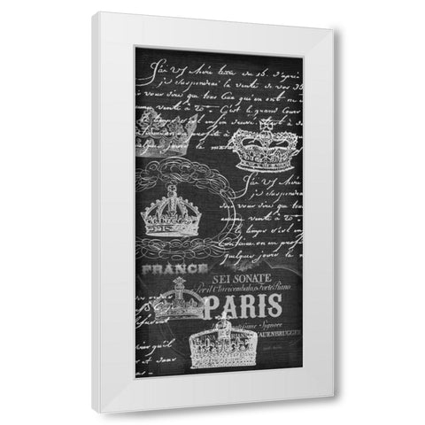 Royal Filigree  White Modern Wood Framed Art Print by Robertson, Walter