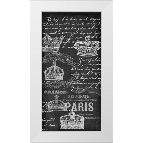 Royal Filigree  White Modern Wood Framed Art Print by Robertson, Walter