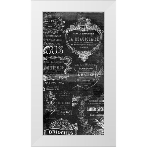 Label Filigree  White Modern Wood Framed Art Print by Robertson, Walter