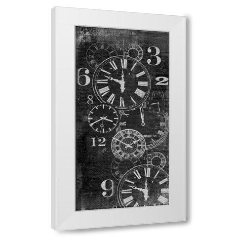 About Time Panel White Modern Wood Framed Art Print by Robertson, Walter