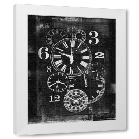 About Time White Modern Wood Framed Art Print by Robertson, Walter