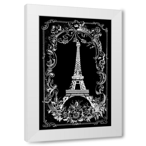 A Memory of Paris White Modern Wood Framed Art Print by Robertson, Walter