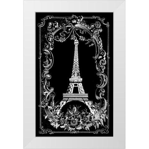 A Memory of Paris White Modern Wood Framed Art Print by Robertson, Walter