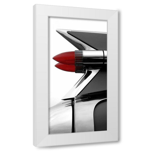 Charcoal Tailfin White Modern Wood Framed Art Print by McCarthy, Matt