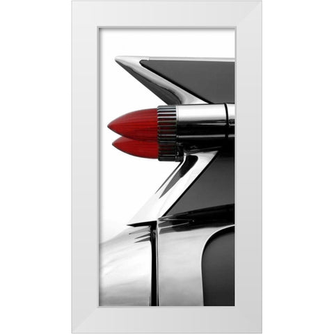 Charcoal Tailfin White Modern Wood Framed Art Print by McCarthy, Matt