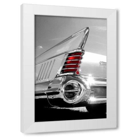 White Tailfin White Modern Wood Framed Art Print by McCarthy, Matt