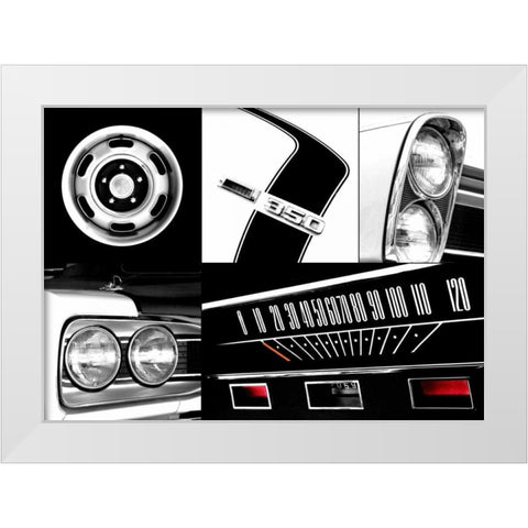 Muscle White Modern Wood Framed Art Print by McCarthy, Matt