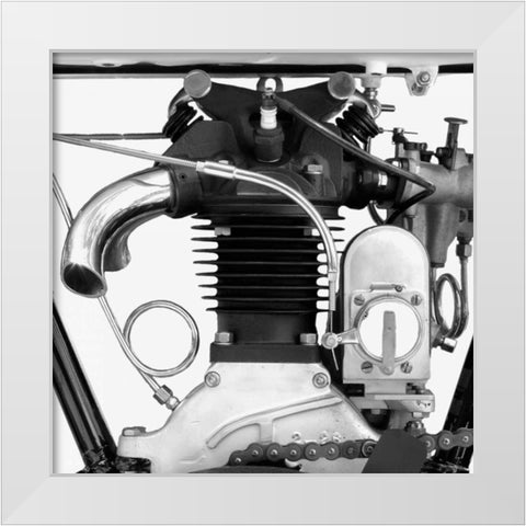 Inner Workings 9 White Modern Wood Framed Art Print by McCarthy, Matt