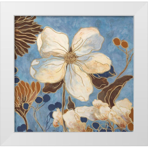 September Garden 1 White Modern Wood Framed Art Print by Sarah, Colleen