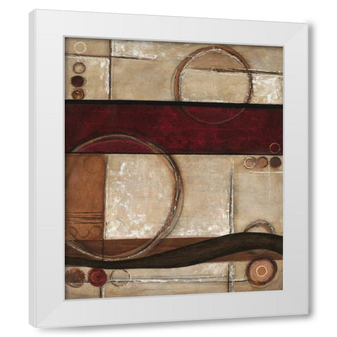 Circular Patterns 2 White Modern Wood Framed Art Print by Dascher, Dennis