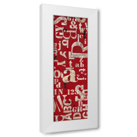 Word Savy 1 White Modern Wood Framed Art Print by Dascher, Dennis
