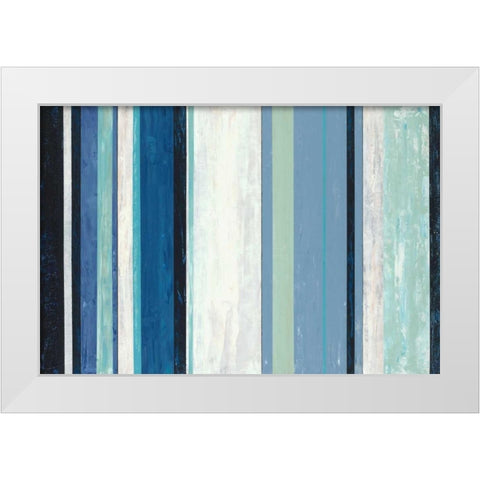Coastal Line UP White Modern Wood Framed Art Print by Dascher, Dennis