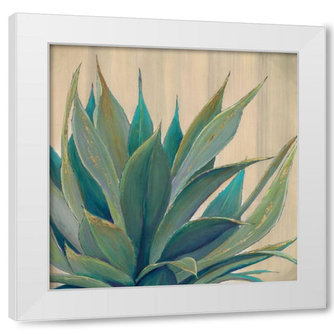 Wild Agave 1 White Modern Wood Framed Art Print by Dascher, Dennis
