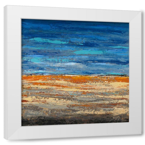 Desert Poppies White Modern Wood Framed Art Print by Dascher, Dennis