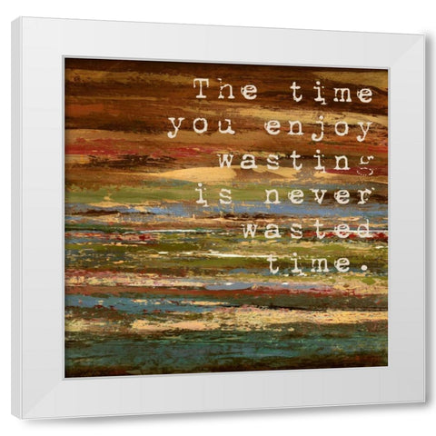 Desert Tropics Typography 2 White Modern Wood Framed Art Print by Dascher, Dennis