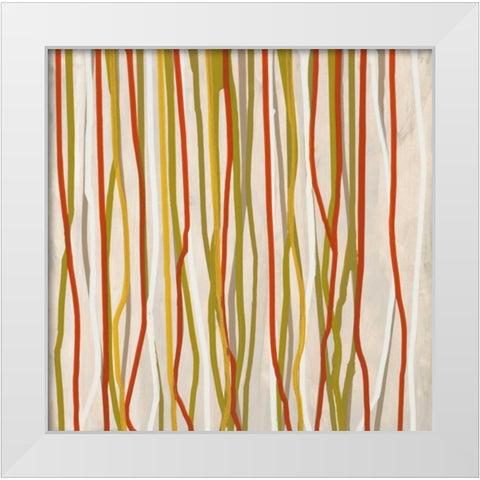 Linear Shift 2 White Modern Wood Framed Art Print by Dascher, Dennis