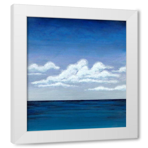 In the Clouds White Modern Wood Framed Art Print by Dascher, Dennis